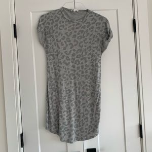 Leopard Print Shift Dress - Size XS